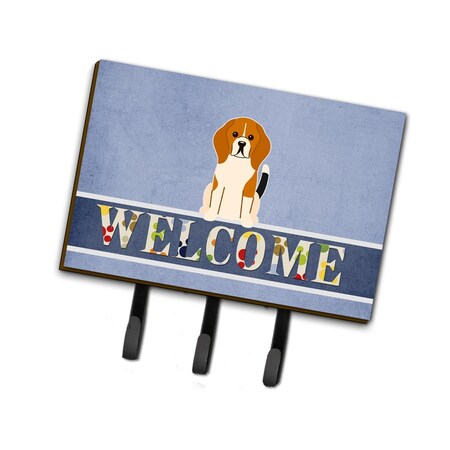 Carolines Treasures Beagle Tricolor Welcome Leash or Key Holder BB5621TH68
